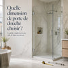 Choisir la bonne dimension de porte de douche – guide complet pour salle de bains sur mesure