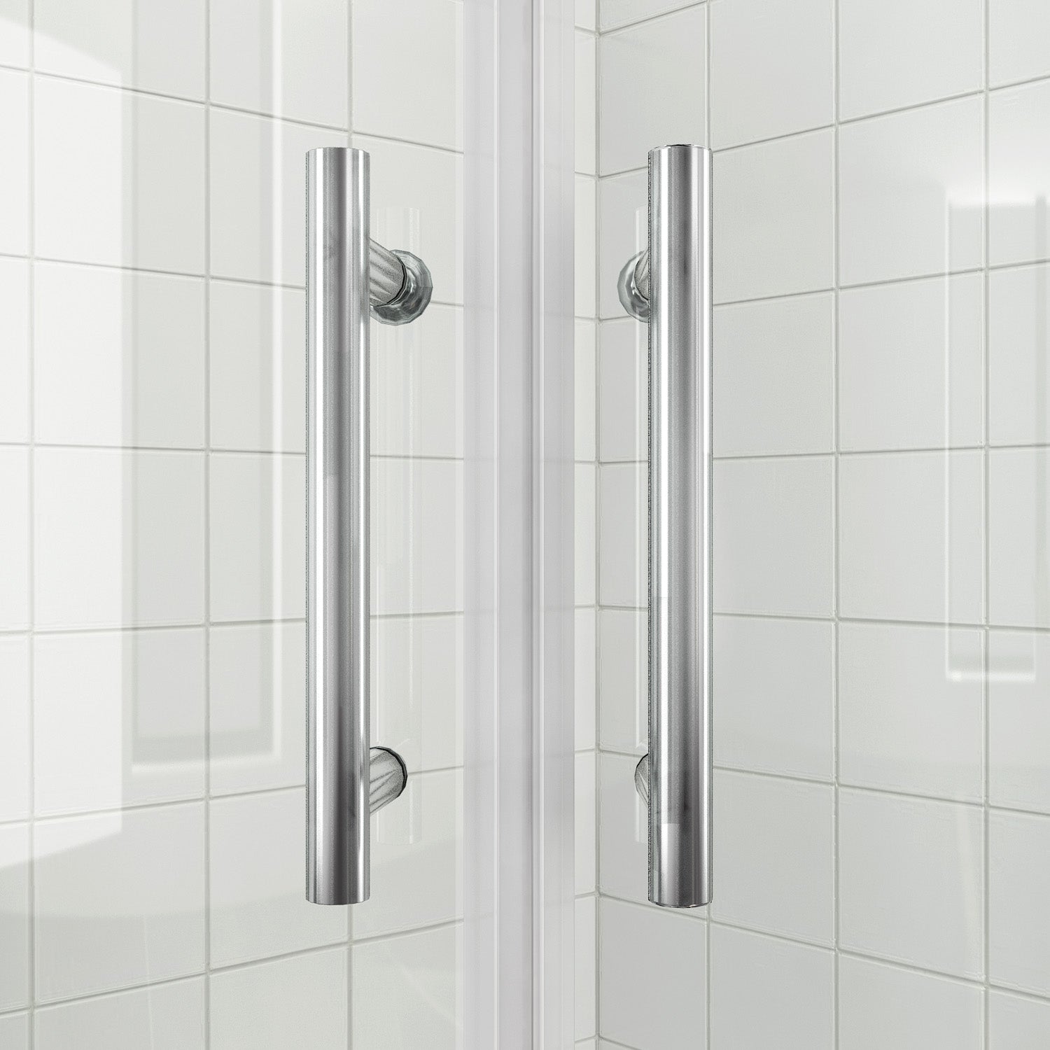 Cabine de douche Paroi de douche ronde Porte coulissante ESG Porte en verre 80/90/100cm Hauteur 185cm /195cm