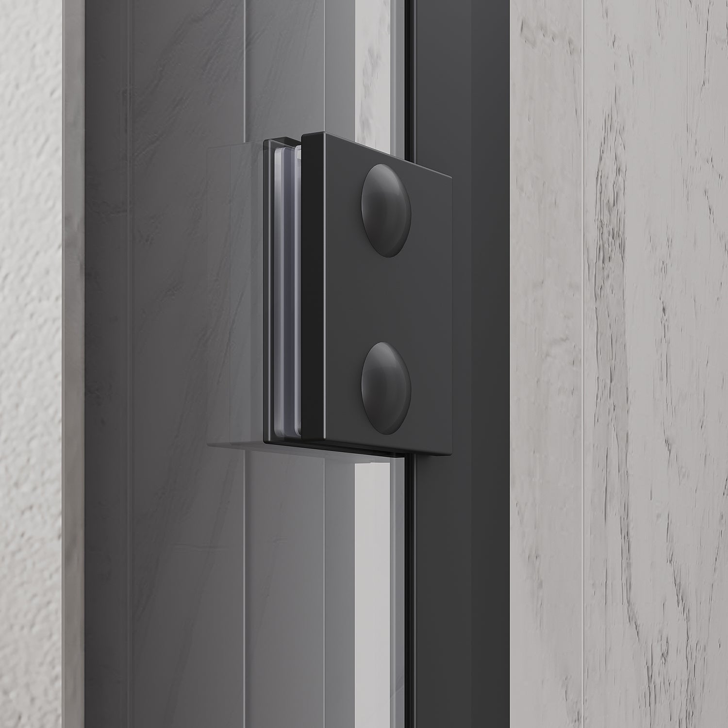 Portes de douche battantes, verre de sécurité trempé 80/90/100 x 195 cm sans cadre - SIRHONA