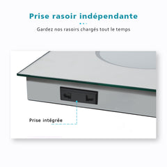 Collection image for: Miroir LED avec prise rasoir