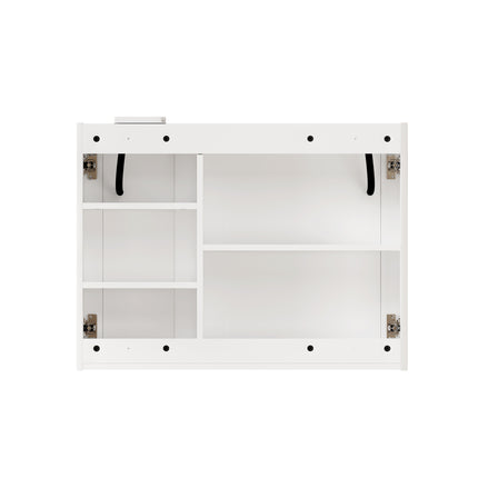 Armoire de toilette LED espace de rangement de 80 cm, à fixation murale