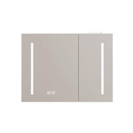 Armoire de toilette LED espace de rangement de 80 cm, à fixation murale