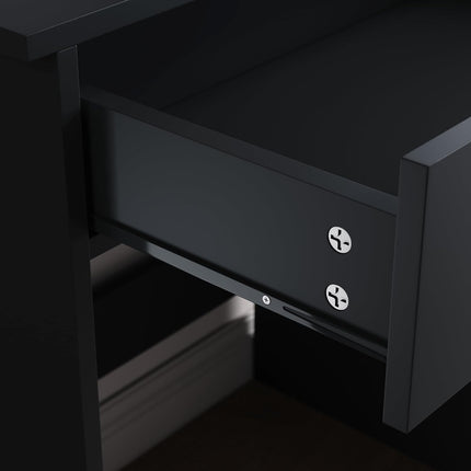 SIRHONA Coiffeuse avec Miroir, Coiffeuse de Bureau en Bois Massif, Montage Facile, Style Moderne - SIRHONA