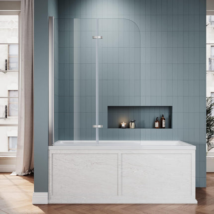 SIRHONA Paroi de Douche Baignoire, 2 volets with 100x130cm / 3volets with 130x130cm - SIRHONA