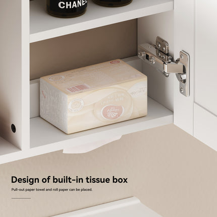 Armoire de toilette LED espace de rangement de 80 cm, à fixation murale
