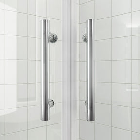 Cabine de douche Paroi de douche ronde Porte coulissante ESG Porte en verre 80/90/100cm Hauteur 185cm /195cm
