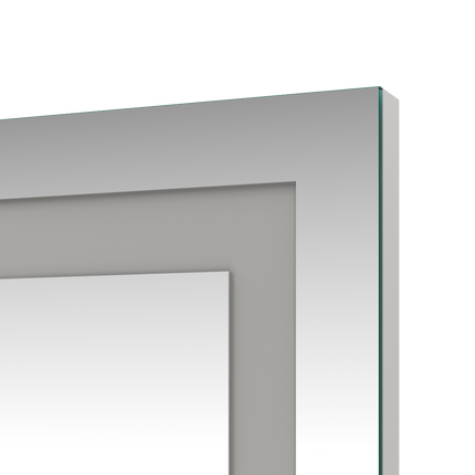 Miroir intégral avec éclairage LED 3 couleurs Miroir sur pied blanc 150x40x3.5cm Miroir mural - SIRHONA