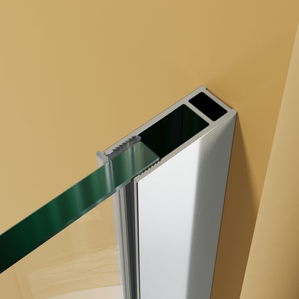 Paroi de douche italienne Walk In avec étagères en verre de 8 mm - SIRHONA