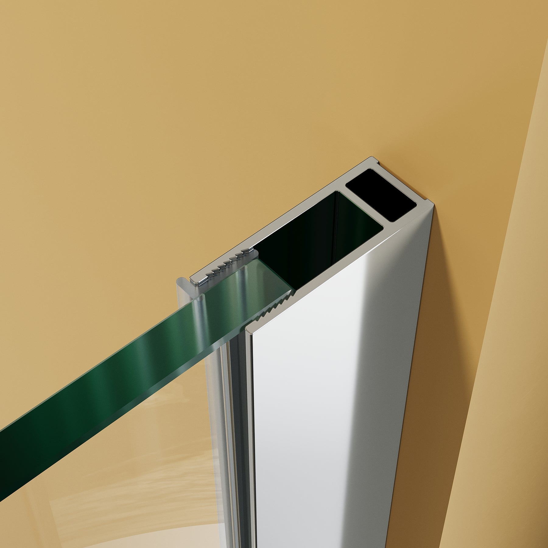 Paroi de douche italienne Walk In avec étagères en verre de 8 mm - SIRHONA