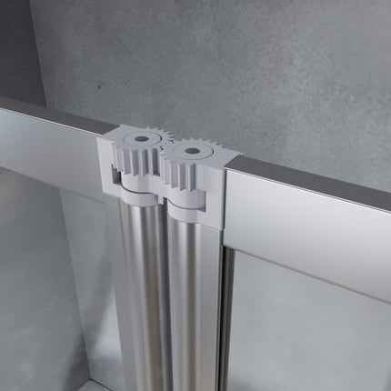 Paroi de douche pour baignoire Rehausse de baignoire en 3 parties pliable 130x140cm - SIRHONA