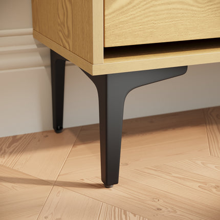 SIRHONA Meuble à chaussures 6 compartiments Commode à chaussures peu encombrante Meubles couleur bois 80x30x95 cm - SIRHONA