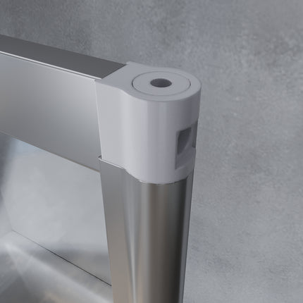 Paroi de douche pour baignoire Rehausse de baignoire en 3 parties pliable 130x140cm - SIRHONA