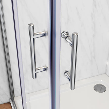 Paroi de douche, accès d'angle double porte coulissante, cabine de douche taille 70-90cm hauteur 195cm - SIRHONA