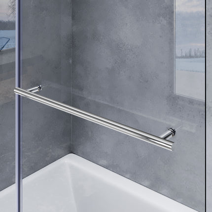 Panneau pour baignoire 2 parties verre Paroi pliante pivotante Pare-baignoire 120cm - SIRHONA