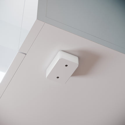 Commode Sideboard avec éclairage LED brillant Meuble de  Armoire de salon, blanc - SIRHONA