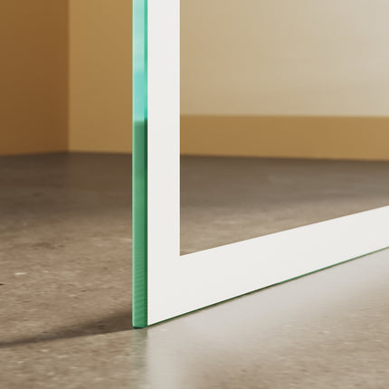 Walk-in Cabine de douche avec stabilisateur en acier inoxydable Verre NANO 6mm Hauteur 200cm - SIRHONA