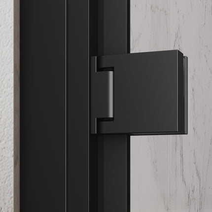 Portes de douche battantes, verre de sécurité trempé 80/90/100 x 195 cm sans cadre - SIRHONA