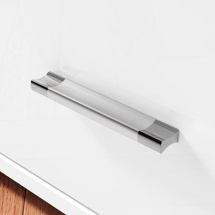 Table basse avec tiroirs de rangement et éclairage LED réglable Disponible en 12 couleurs Blanc 55 x 100 x 40 cm - SIRHONA