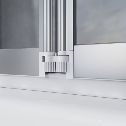 Paroi de douche pour baignoire Rehausse de baignoire en 3 parties pliable 130x140cm - SIRHONA