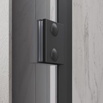 Portes de douche battantes, verre de sécurité trempé 80/90/100 x 195 cm sans cadre - SIRHONA