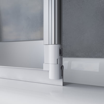 Paroi de douche pour baignoire Rehausse de baignoire en 3 parties pliable 130x140cm - SIRHONA