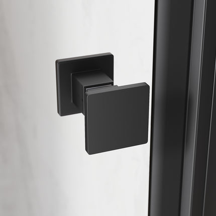 Portes de douche battantes, verre de sécurité trempé 80/90/100 x 195 cm sans cadre - SIRHONA