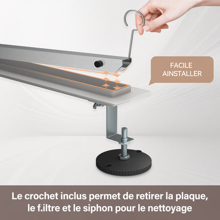 Paroi de doucheBonde de sol en acier inoxydable 304 italien 30-100 cm avec filtre et couvercle désodorisant - SIRHONA