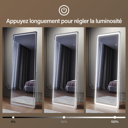SIRHONA Miroirs grand format sur pied 1600x600x35mm - SIRHONA