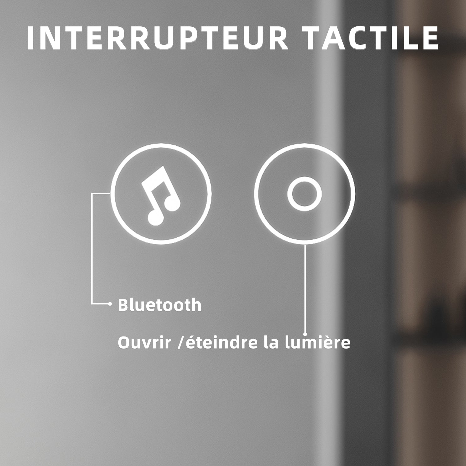 HOMCOM Miroir Salle de Bain Bluetooth avec éclairage LED 80 x 100 cm, Miroir Lumineux Salle de Bain Mural avec Interrupteur Tactile, lumière réglable 3 Couleurs, Anti-buée, mémoire - Argent HOMCOM Miroir Salle de Bain Bluetooth avec éclairage LED 80 x 100 cm, Miroir Lumineux Salle de Bain Mural avec Interrupteur Tactile, lumière réglable 3 Couleurs, Anti-buée, mémoire - Argent