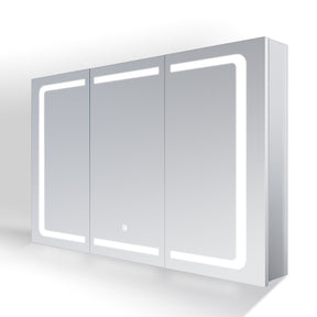 Armoire de toilette avec  acier inoxydable 3 portes 13x105x65cm - SIRHONA