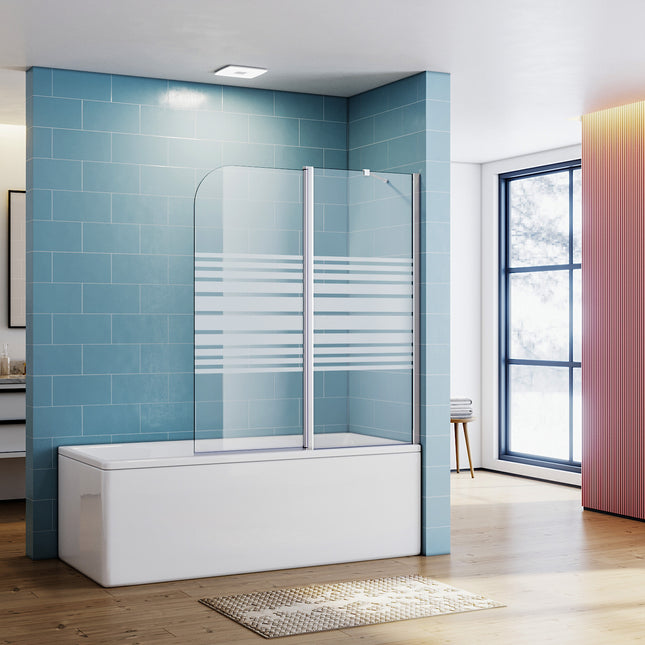 Paroi de baignoire Paroi de douche pliante 120x140cm - SIRHONA