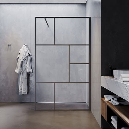 Paroi de douche à l'italienne ESG verre de sécurité Epaisseur 8mm Hauteur 200cm - SIRHONA