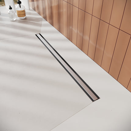 Paroi de doucheBonde de sol en acier inoxydable 304 italien 30-100 cm avec filtre et couvercle désodorisant - SIRHONA