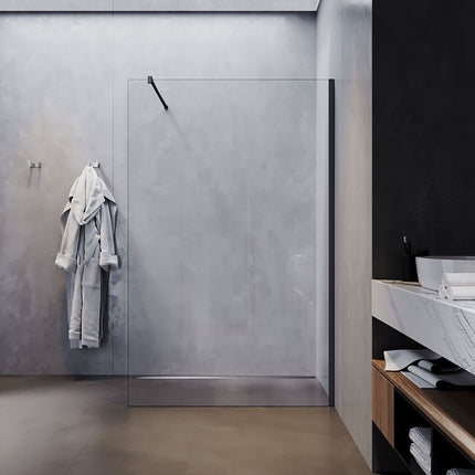 Paroi de douche à l'italienne , sécurité trempé de 10 mm d'épaisseur, taille 80/90cm, hauteur 200cm - SIRHONA