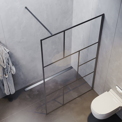 Paroi de douche à l'italienne ESG verre de sécurité Epaisseur 8mm Hauteur 200cm - SIRHONA