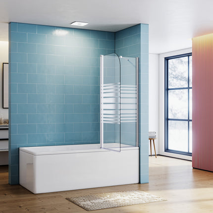 Paroi de baignoire Paroi de douche pliante 120x140cm - SIRHONA