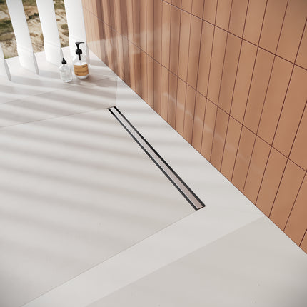 Paroi de doucheBonde de sol en acier inoxydable 304 italien 30-100 cm avec filtre et couvercle désodorisant - SIRHONA