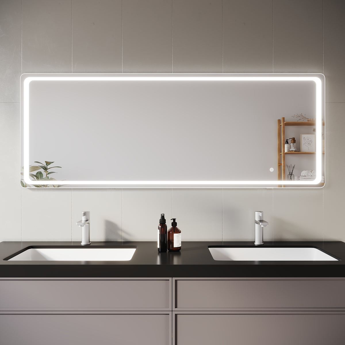 SIRHONA Miroirs grand format sur pied 1600x600x35mm