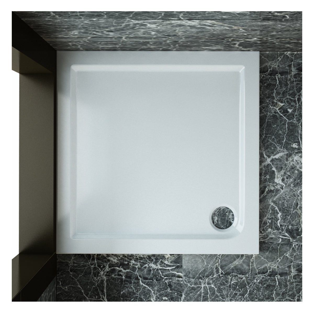 SIRHONA Receveur de douche carré 120 x 80 x 4 cm - SIRHONA