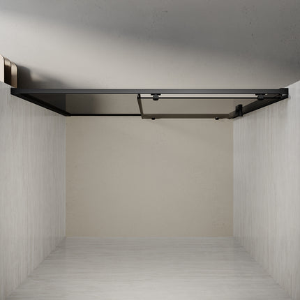 Portes de douche Paroi de douche coulissante avec cadre noir, taille 100/110/120cm hauter 185cm - SIRHONA