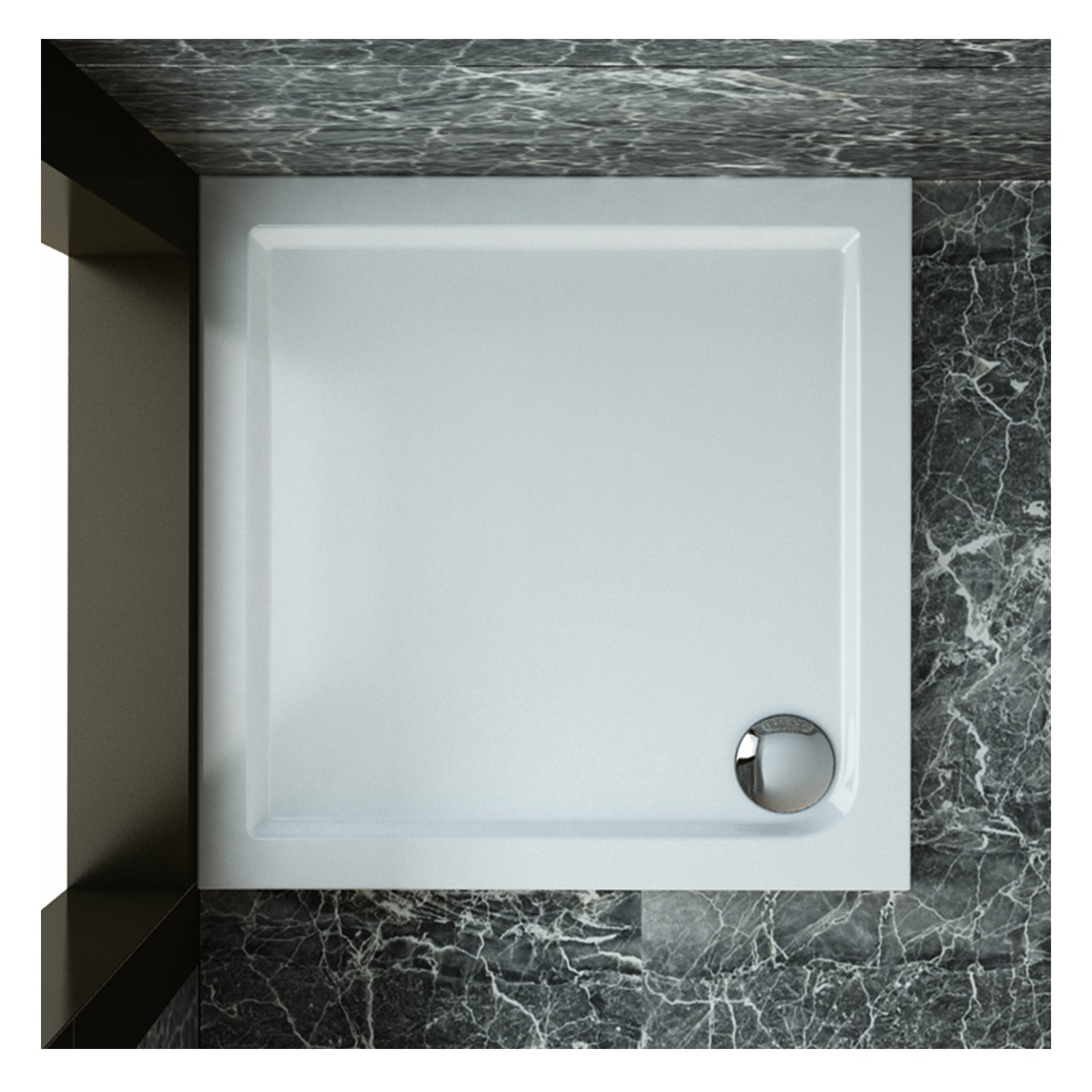 SIRHONA Receveur de douche carré 120 x 80 x 4 cm - SIRHONA