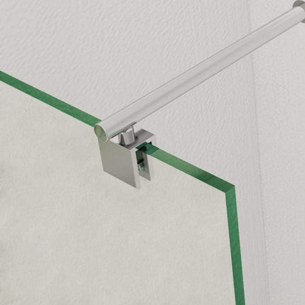 SIRHONA Barre de fixation extensible 700-1200mm Barre de stabilisation de verre en acier inoxydable Barre de fixation pour paroi de fixation paroi de douche, chrom poli - SIRHONA