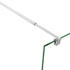 SIRHONA Barre de fixation extensible 700-1200mm Barre de stabilisation de verre en acier inoxydable Barre de fixation pour paroi de fixation paroi de douche, chrom poli - SIRHONA