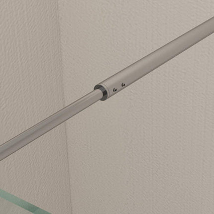 SIRHONA Barre de fixation extensible 700-1200mm Barre de stabilisation de verre en acier inoxydable Barre de fixation pour paroi de fixation paroi de douche, chrom poli - SIRHONA