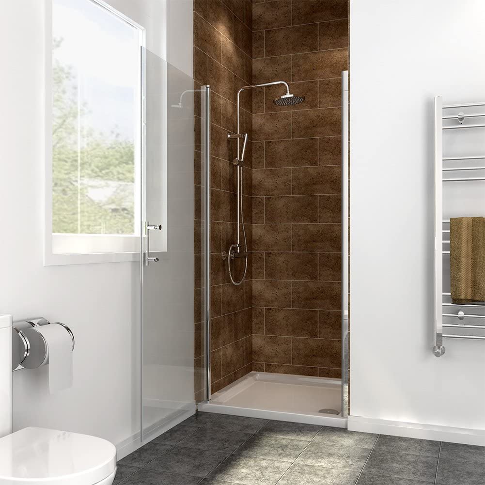 SIRHONA Porte de douche pivotante paroi de douche extensible cabine de douche 80 x 185 cm porte de douche battante - SIRHONA